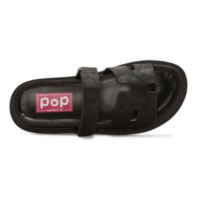 Pop Because Womens Footbed Sandals