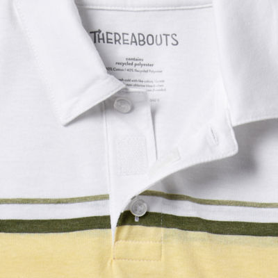 Thereabouts Little & Big Boys Adaptive Short Sleeve Polo Shirt