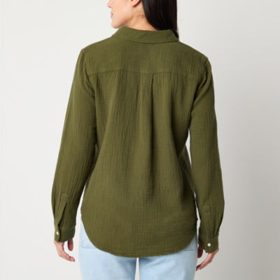 a.n.a Womens Long Sleeve Tunic Top