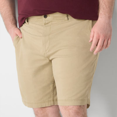 St. John's Bay Comfort Waist 10" & 11" Mens Big and Tall Stretch Fabric Chino Short