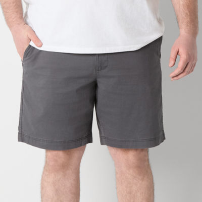 St. John's Bay Stretch Fabric Comfort Waist 10" Mens Big and Tall Stretch Fabric Chino Short