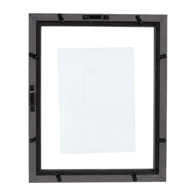 Malden 8"X10" Charcoal Float Niagra Wall Frame