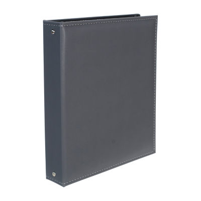 Malden 3-Ring Slate Gray Magnetic 80 Photo Album