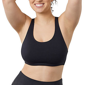 Leading Lady® The Serena Wirefree Cotton Racerback Sports Bra- 514
