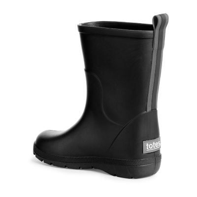 Totes Little & Big  Unisex Charley Waterproof Slip Resistant Flat Heel Rain Boots