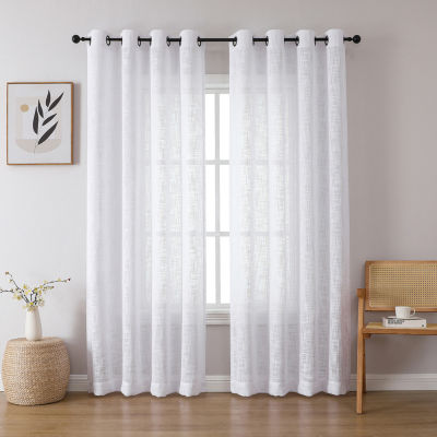 Regal Home Ashford Sheer Grommet Top Single Curtain Panel