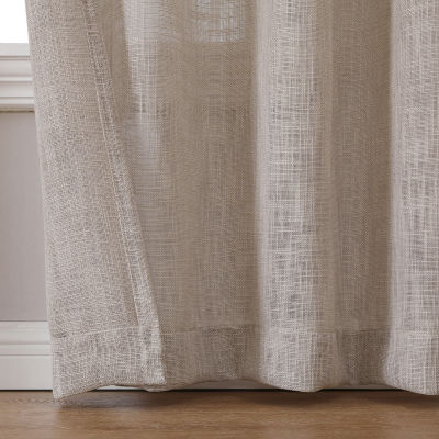 Regal Home Ashford Grommet Top Sheer Single Curtain Panel