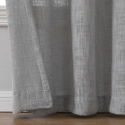 Regal Home Ashford Grommet Top Sheer Single Curtain Panels