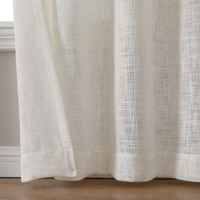 Regal Home Ashford Grommet Top Sheer Single Curtain Panel