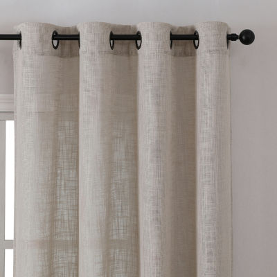 Regal Home Ashford Sheer Grommet Top Single Curtain Panel