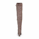 Journee Collection Womens Wide Calf Over the Knee Boots