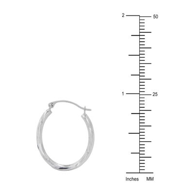 14K Gold 20mm Round Hoop Earrings