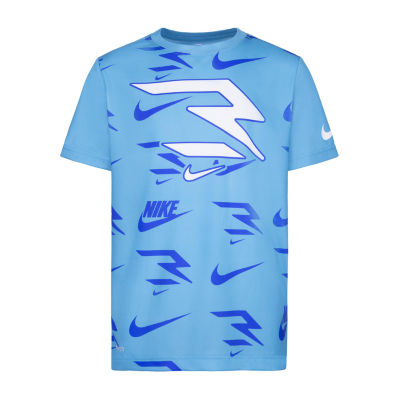 Nike 3BRAND by Russell Wilson Big Girls Crew Neck Short Sleeve Graphic T-Shirt | White | Regular Small | Shirts + Tops Graphic T-shirts