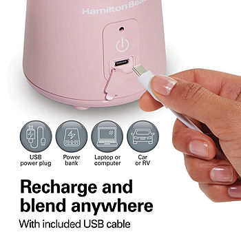 Hamilton Beach Blend Now Portable Cordless Blender 51181, Color: Pink -  JCPenney