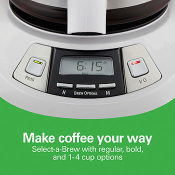 Hamilton Beach 12 Cup Programmable Coffee Maker 46294, Color: White -  JCPenney