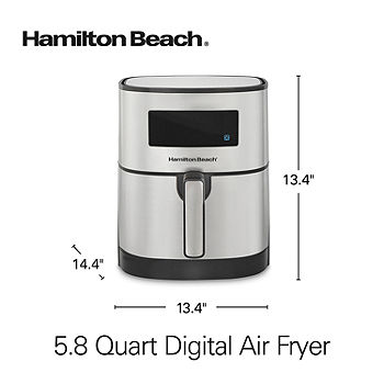 Hamilton Beach Digital Air Fryer with 8 Presets - 5.6 Liters, 1700W – KATEI  UAE