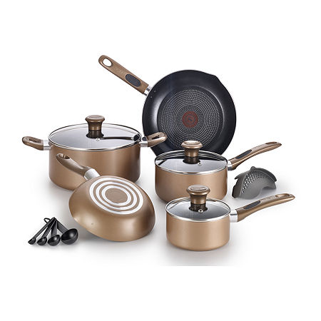 T-Fal 14-pc. Aluminum Cookware Set, One Size, Brown