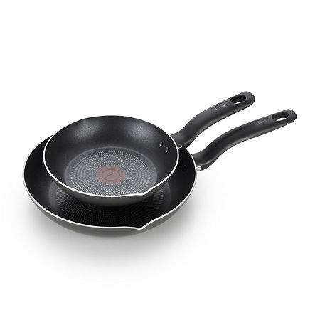 T-Fal 2-pc. Non-Stick Frying Pan, One Size, Black