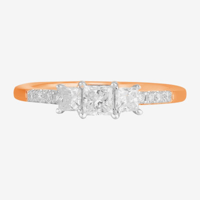 Jcpenney three stone diamond on sale rings