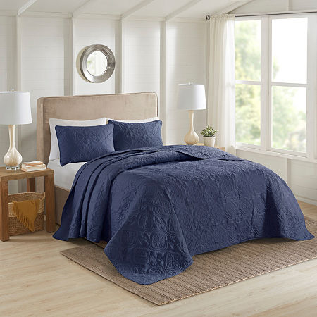 510 Design Hayley 3-pc. Reversible Bedspread Set, One Size, Blue