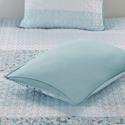 Madison Park Evian Seersucker 4-pc. Hypoallergenic Quilt Set