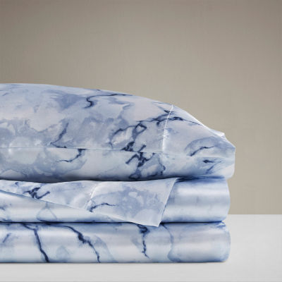 Madison Park Essentials Printed Satin Sheet Set