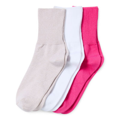 Mixit 3 Pair Turncuff Socks Womens