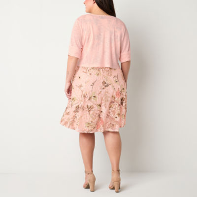 Perceptions Plus Lace Jacket Dress