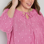 Plus Size Pink Tops for Women - JCPenney