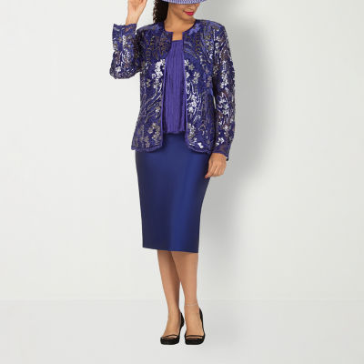 Giovanna Signature 3-pc. Floral Skirt Suit-Plus