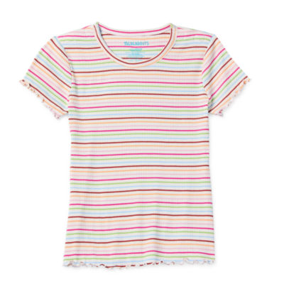Thereabouts Little & Big Girls Adaptive Rib Crew Neck Short Sleeve T-Shirt