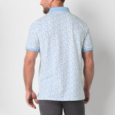 St. John's Bay Premium Print Mens Classic Fit Short Sleeve Polo Shirt