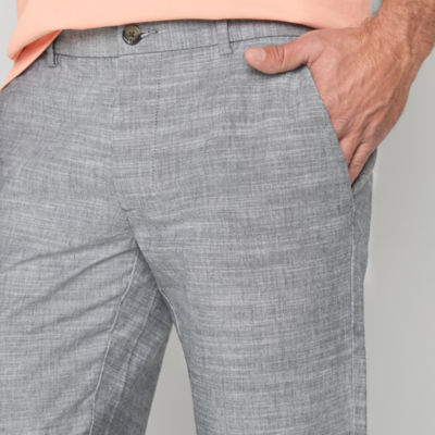 St. John's Bay Chambray Mens Slim Fit Flat Front Pant