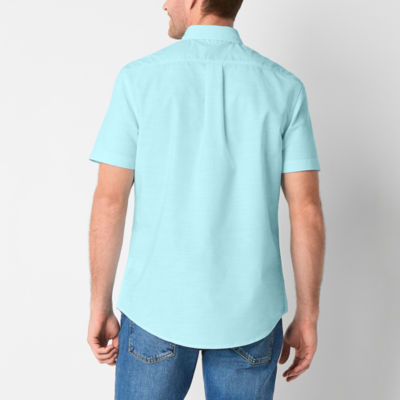 U.S. Polo Assn. Stretch Mens Classic Fit Short Sleeve Button-Down Shirt