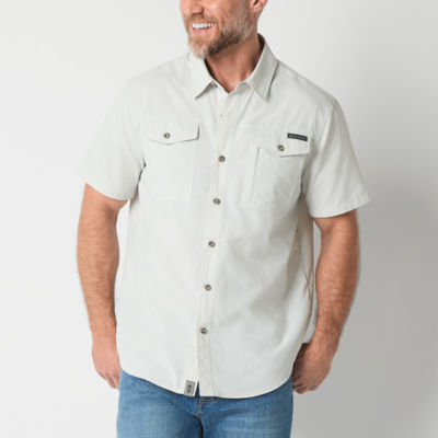 Free Country Expedition Nylon Ripstop Mens Short Sleeve Button-Down Shirt