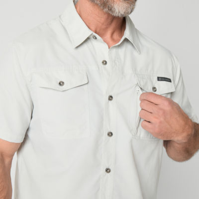 Free Country Expedition Nylon Ripstop Mens Short Sleeve Button-Down Shirt