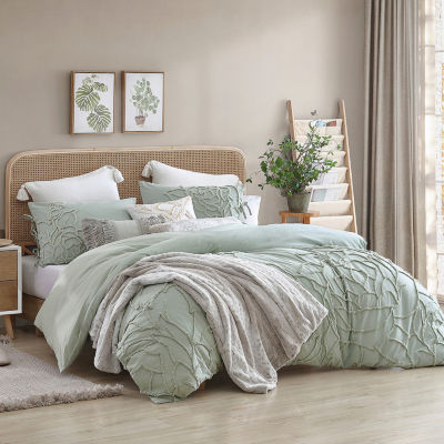 Peri Home Chenille Rose 3-pc. Easy Care Duvet Cover Set