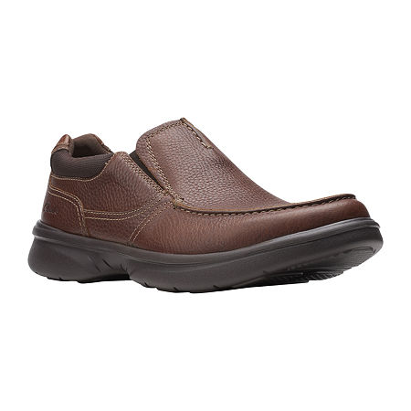 Clarks Mens Bradley Slip-On Shoe, 12 Medium, Brown