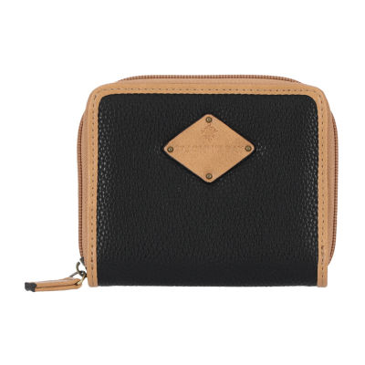St. John's Bay Small Zip Around Wallet | Brown | One Size | Wallets + Small Accessories Wallets | Stocking Stuffers