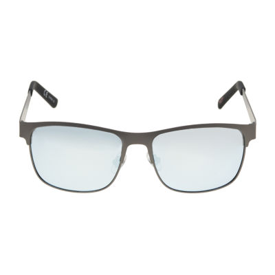 Dockers Mens Polarized Rectangular Sunglasses, Color Matte Gunmetal