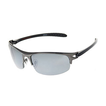 Dockers Mens Wrap Around Sunglasses, Color: Silver - JCPenney
