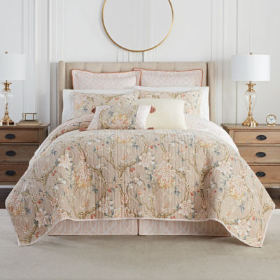 Waverly Mudan Floral Quilt Set, Color Taupe JCPenney