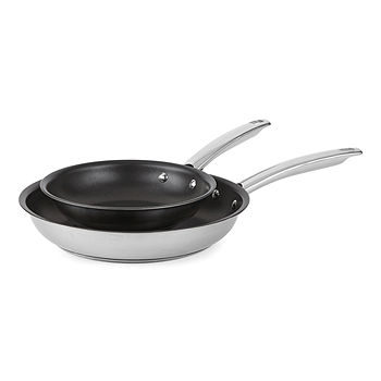 Cooks Stainless Steel 2-pc. Frypan Set, Color: Stainless Steel