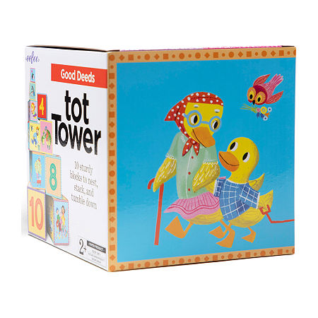 Eeboo Good Deeds Tot Tower/ Stacking Blocks, One Size