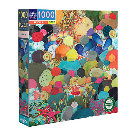 Eeboo Piece And Love Pebbles 1000 Piece Square Adult Jigsaw Puzzle Puzzle, One Size