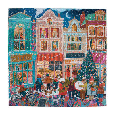 Eeboo Piece And Love A Happy Holiday 1000 Piece Square Adult Jigsaw Puzzle Puzzle