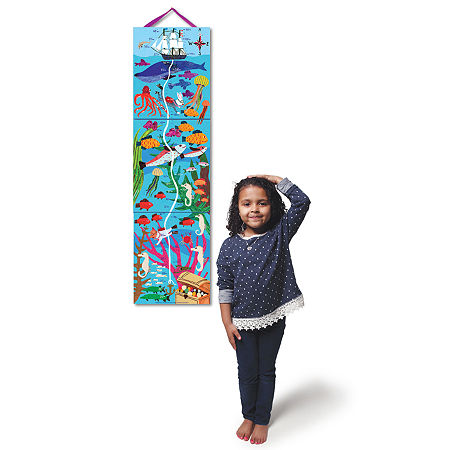 Eeboo Big Blue Whale Growth Chart Discovery Toy, One Size