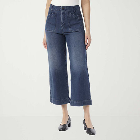 Gloria Vanderbilt Womens High Rise Modern Fit Cropped Pant, 14, Blue