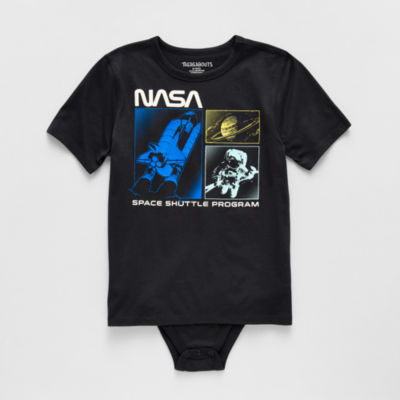 Thereabouts Little & Big Kid Boys Bodysuit Closure Easy-on + Easy-off Adaptive Crew Neck Short Sleeve Bodysuit