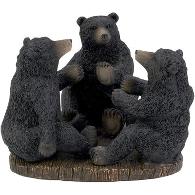 Avanti Black Bear Lodge Toothbrush Holder